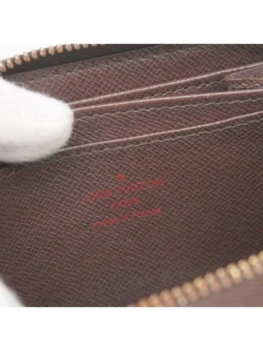 Louis Vuitton Coin Case Damier Zippy Purse Ebene